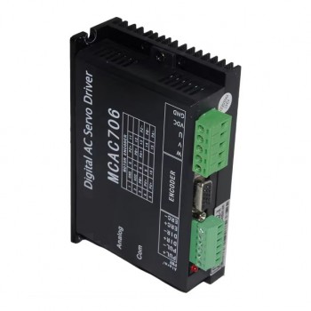 Kit servomoteur et dirver 0,2kW 36V CC 60ASM200+MCAC706 7,6A 0,63N.m 3000tr/min 60 x 60 mm avec encodeur 2500 lignes