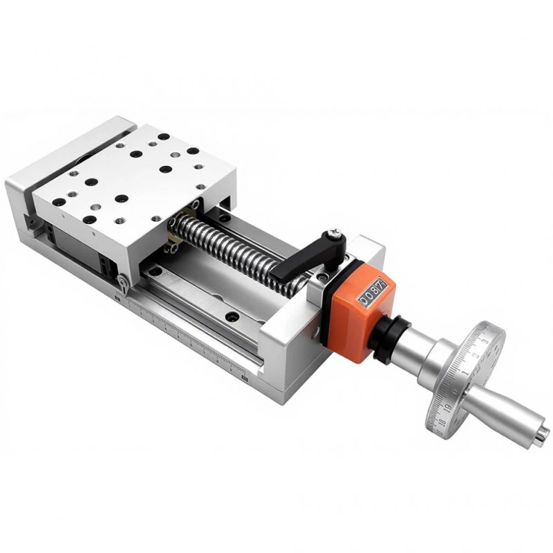 Table coulissante autobloquante manuelle CNC, module linéaire, platine de positionnement Z, module à vis trapézoïdale avec affichage numérique