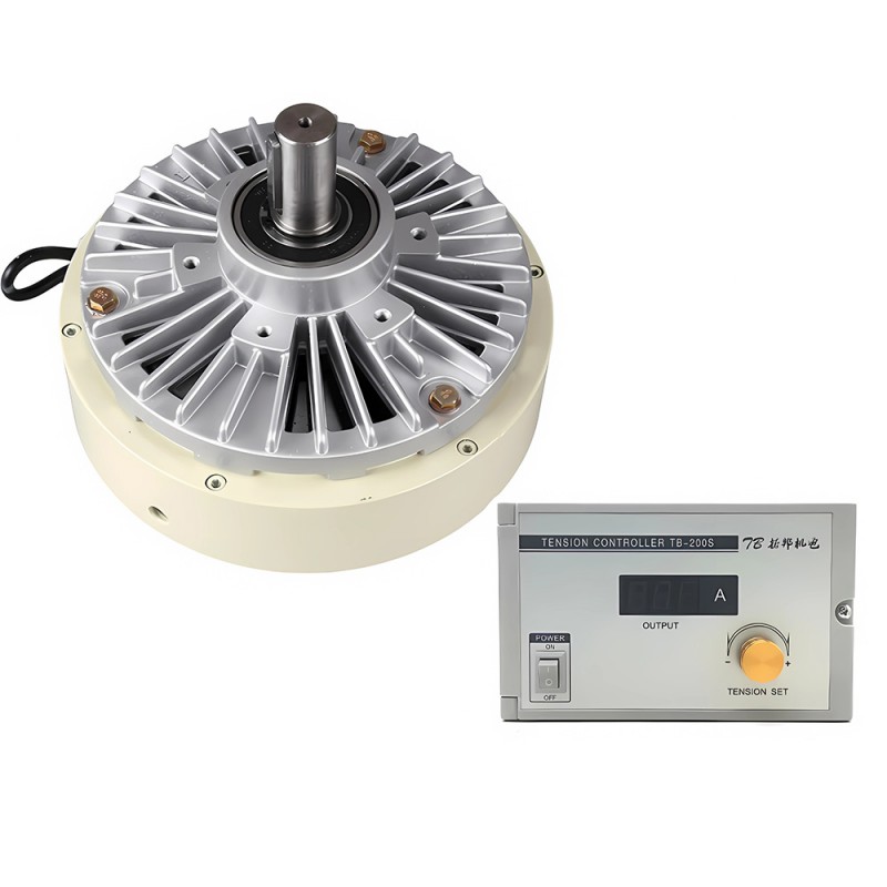 Kit de frein à particules magnétiques à arbre unique série FZ-D, 6 Nm-50 Nm, avec contrôleur de tension TBS-200A Kit de frein à particules magnétiques à arbre unique série FZ-D, 6 Nm-50 Nm, avec contrôleur de tension TBS-200A