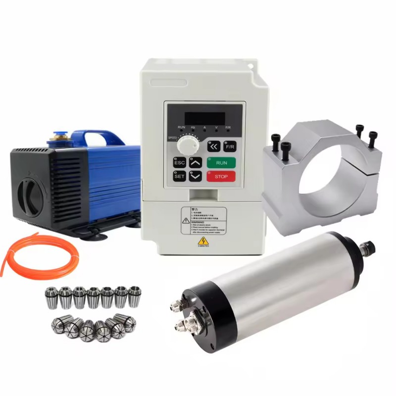1,5kW 110V/220V Kit moteur de broche refroidi par eau huajiang1.5 + H100-1.5C2/S2 avec variateur de fréquence et pompe à eau et 13 pièces pinces ER20 et support 1,5kW 110V/220V Kit moteur de broche refroidi par eau huajiang1.5 + H100-1.5C2/S2 avec variateur de fréquence et pompe à eau et 13 pièces pinces ER20 et support