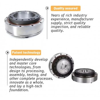 Réducteur harmonique série ZXF, 30:1/50:1/80:1/100:1/120:1/160:1 pour moteurs pas à pas/servomoteurs
