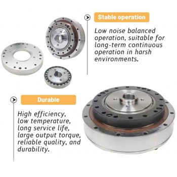 Réducteur harmonique série ZXF, 30:1/50:1/80:1/100:1/120:1/160:1 pour moteurs pas à pas/servomoteurs