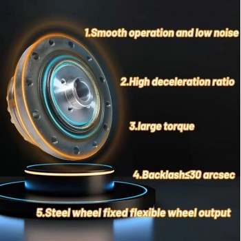 Réducteur harmonique série ZXS, type de tasse, rapport 30:1/50:1/80:1/100:1/120:1 contrecoup 30 arcsec