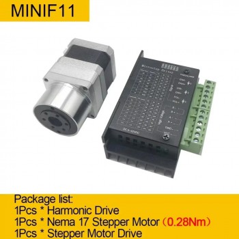 Motoréducteur harmonique nema 14 / nema 17 avce Rapport 30:1/50:1/100:1 réducteur harmonique