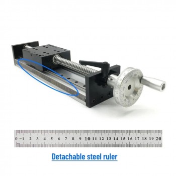 Unités linéaires manuelle cnc SXG5080, table coulissante à vis à billes à double guidage manuel avec volant