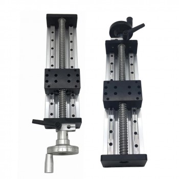 Unités linéaires manuelle cnc SXG5080, table coulissante à vis à billes à double guidage manuel avec volant