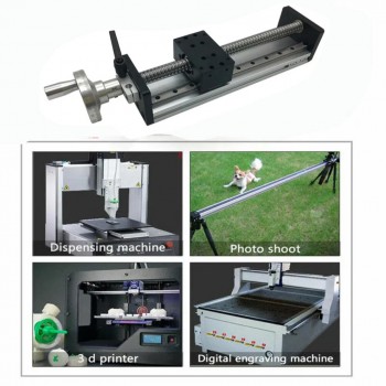 Unités linéaires manuelle cnc SXG5080, table coulissante à vis à billes à double guidage manuel avec volant