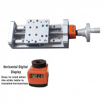 Table coulissante autobloquante manuelle CNC, module linéaire, platine de positionnement Z, module à vis trapézoïdale avec affichage numérique