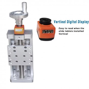 Table coulissante autobloquante manuelle CNC, module linéaire, platine de positionnement Z, module à vis trapézoïdale avec affichage numérique