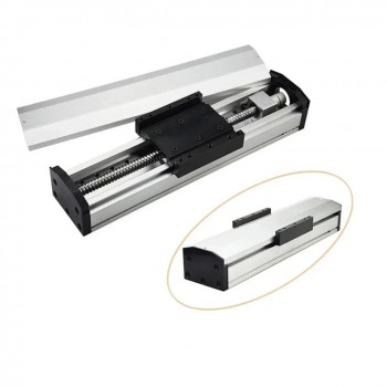 Glissière à vis à billes manuelle entièrement étanche QMF90, Module de guidage linéaire CNC pour platine de translation linéaire