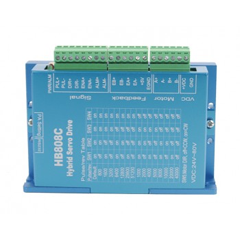 Driver pas a pas boucle fermée biphasé HB808C AC18-80V pour moteur Nema 17/23/24