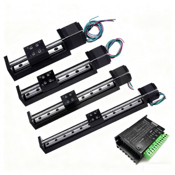 Mini-plateau linéaire motorisé OSP001602, table coulissante CNC avec moteur pas à pas Neme 11 et kit de driver TB6600