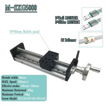 Unités linéaires manuelle OSP001605, module de vis à billes linéaire manuelle avec volant