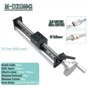 Unités linéaires manuelle OSP001605, module de vis à billes linéaire manuelle avec volant