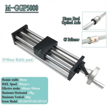 Unités linéaires manuelle OSP001605, module de vis à billes linéaire manuelle avec volant