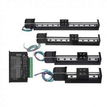 Table coulissante à vis trapézoïdale CNC OSP001607, étage linéaire motorisé avec moteur pas à pas Nema 11