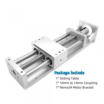 Guide de mouvement linéaire OSP001612 pour table coulissante CNC compatible avec moteur pas à pas Nema 23/34