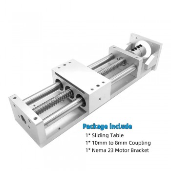 Guide de mouvement linéaire OSP001612 pour table coulissante CNC compatible avec moteur pas à pas Nema 23/34