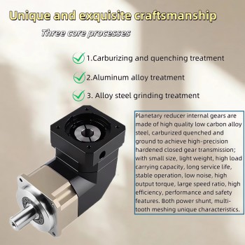 Réducteur planétaire à angle droit Nema 17 série PLMG042 rapport 3:1 à 100:1 pour moteurs pas à pas NEMA 17 / servomoteurs de 40 mm