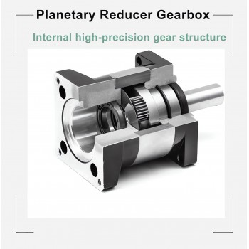 Réducteur planétaire Nema 23 DLF série rapport 4:1 à 100:1, Entrée 1/4