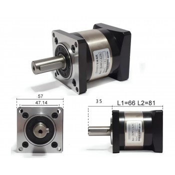Réducteur planétaire Nema 23 DLF série rapport 4:1 à 100:1, Entrée 1/4