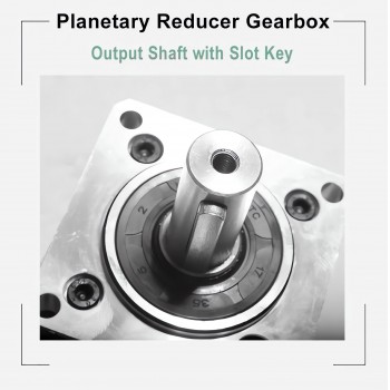Réducteur planétaire Nema 23 DLF série rapport 4:1 à 100:1, Entrée 1/4