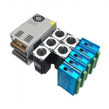 Kit de moteur pas à pas à boucle fermée 5 axes avec moteur Nema 23, contrôleur et alimentation