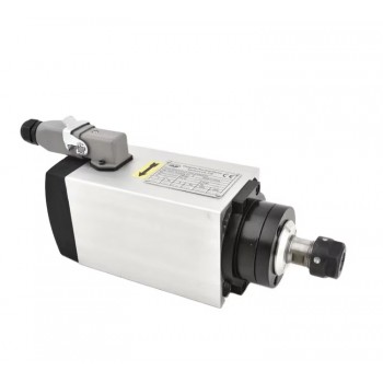 3kW 220V/380V Kit moteur de broche refroidi par air et variateur de fréquence (VFD) GDZ80X73-3 + H100-3.7 avec 13 pièces pinces ER20