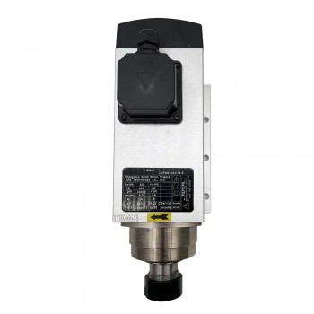 4,5kW 220V/380V Kit moteur de broche refroidi par air JGF-60-24Z/4.5 + H100-5.5S2/T4 avec variateur de fréquence (VFD) et 13 pièces pinces ER32