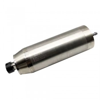 5,5kW 220V/380V Kit moteur de broche refroidi par eau JGD-125-ER32 + H100-5.5 avec variateur de fréquence et pompe à eau et 13 pièces pinces ER25 et support