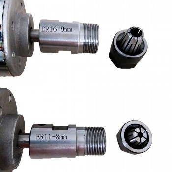 Moteur de broche cnc refroidi par air OSP001714 12V24/V 200W 10000 tr/min, pince ER11/ER16 pour petite machine à graver