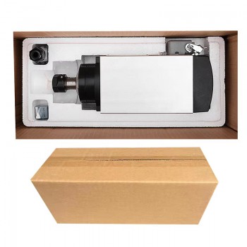 Moteur de broche cnc refroidi par air Huajiang-1.5KW 110V/220V 1,5kW 24000 tr/min, pince ER11/ER16 400hz avec prise aviation