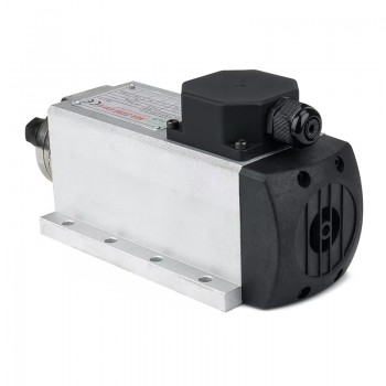 Moteur de broche cnc refroidi par air Huajiang-1.5KW 110V/220V 1,5kW 24000 tr/min, pince ER11/ER16 400hz avec prise aviation