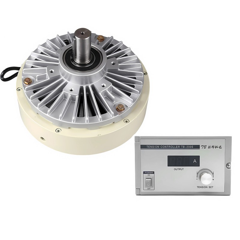 Kit de frein à particules magnétiques à arbre unique série FZ-D, 6 Nm-50 Nm, avec contrôleur de tension TB-200S Kit de frein à particules magnétiques à arbre unique série FZ-D, 6 Nm-50 Nm, avec contrôleur de tension TB-200S