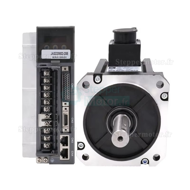 Kit servomoteur CA 1,5 kW 130JASM515220K-17B+JASD20002-20B 7,16N.m 220V 2000tr/min 7,2A avec driver servo JASD20002