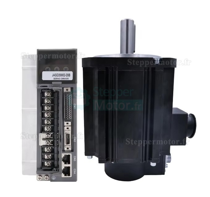 Kit servomoteur CA 2,0kW 130JASM520220K-17B + JASD20002-20B 9,55 N.m 220V 2000tr/min 10,2 A avec driver servo JASD20002-20B