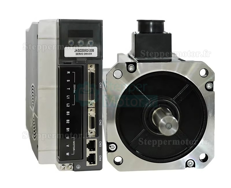 Kit servomoteur CA 2,0kW 130JASM520220K-17B-SC+JASD20002-20B 220V 9,55N.m 2000tr/min 10,2A avec driver JASD20002-20B