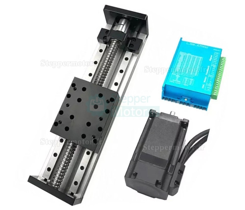 Kit de table coulissante &agrave; double guidage lin&eacute;aire CNC avec vis &agrave; billes et variateur