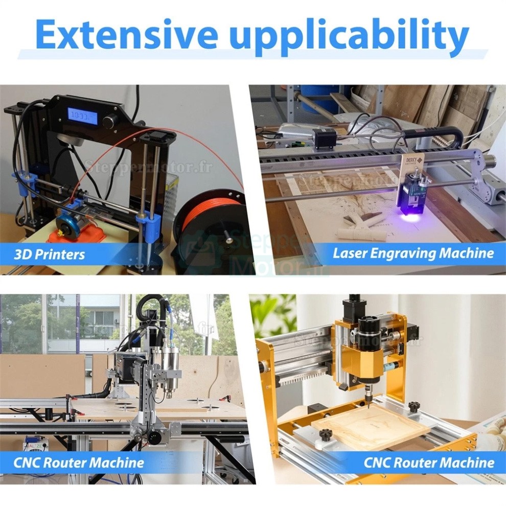 Kit de table coulissante &agrave; double guidage lin&eacute;aire CNC avec vis &agrave; billes et variateur