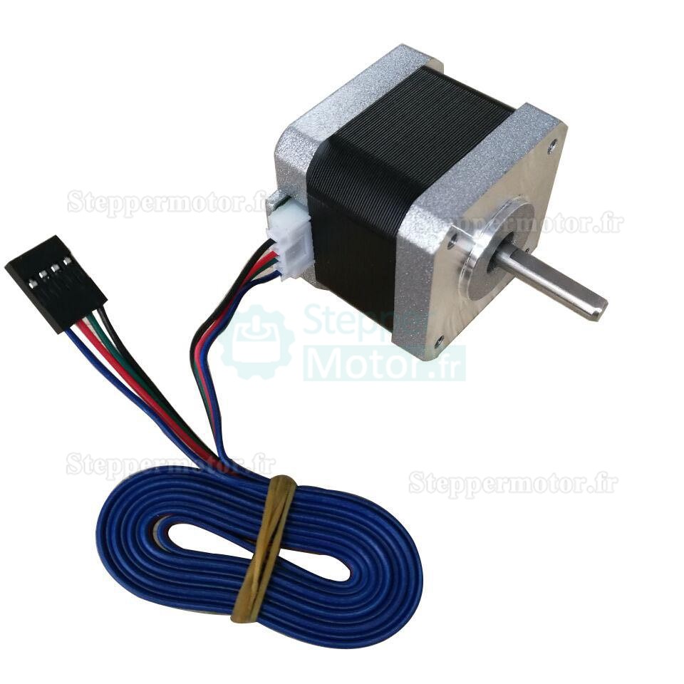 Moteur pas à pas NEMA 17 Oukeda 17HS4401 1,8° 45 Ncm biphasé pour imprimante 3D et robotique