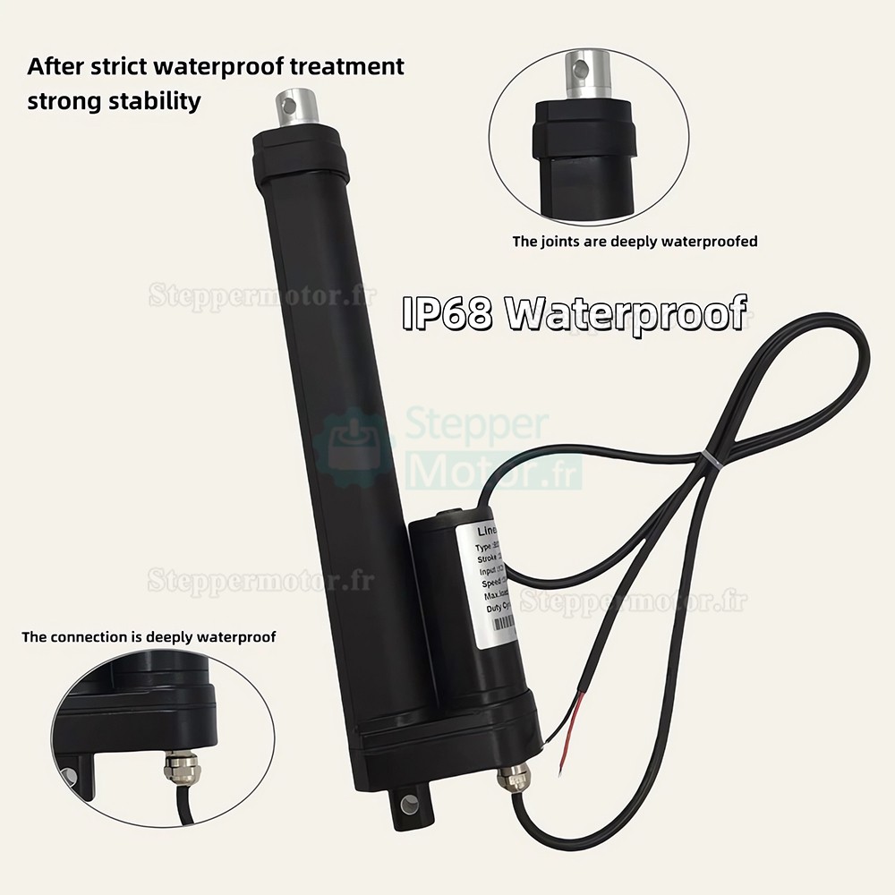 Actionneur linéaire électrique submersible IP68 BST-YF-FS 12 V pour l'automatisation industrielle Actionneur linéaire électrique submersible IP68 BST-YF-FS 12 V pour l'automatisation industrielle