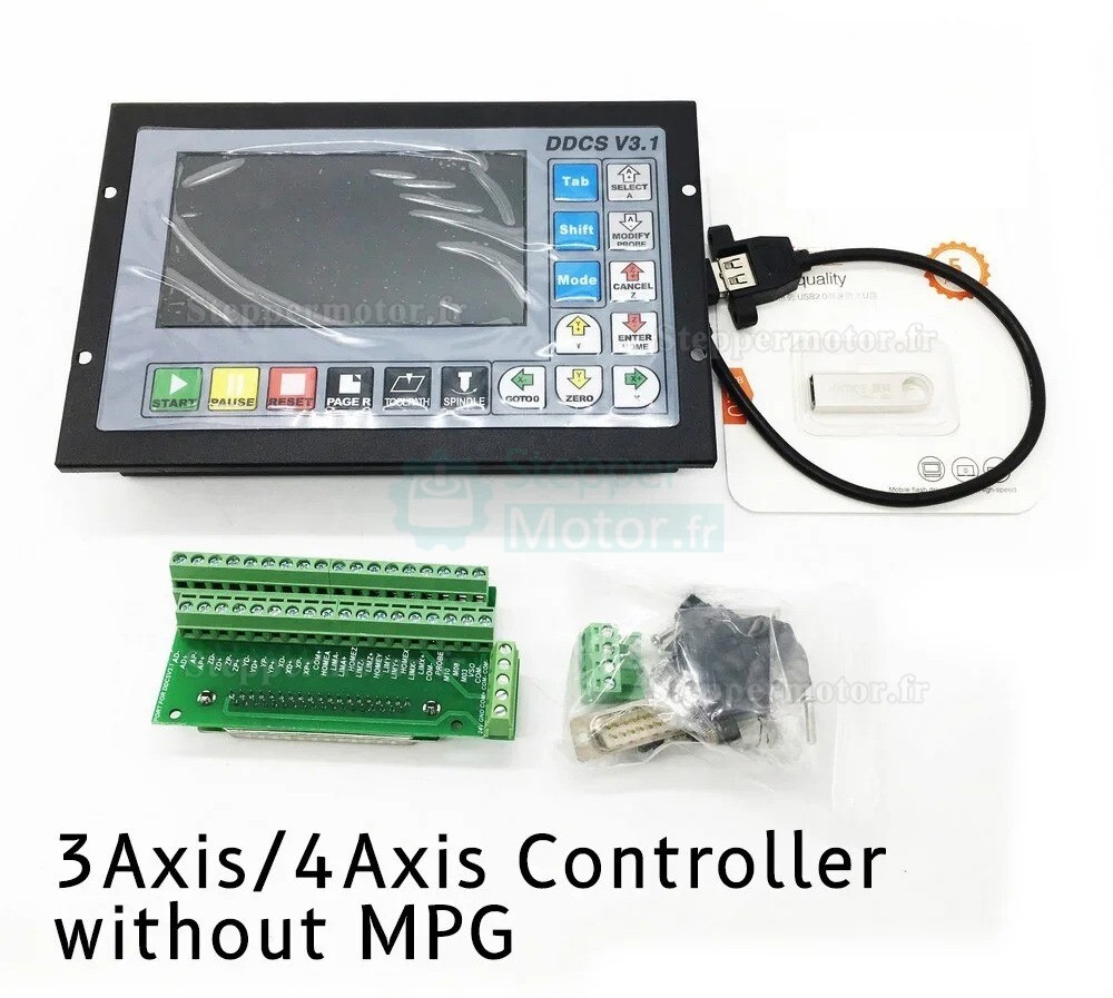Controleur cnc 3 axes / 4 axes DDCS V3.1 3 commande num&eacute;rique &eacute;lectronique autonome