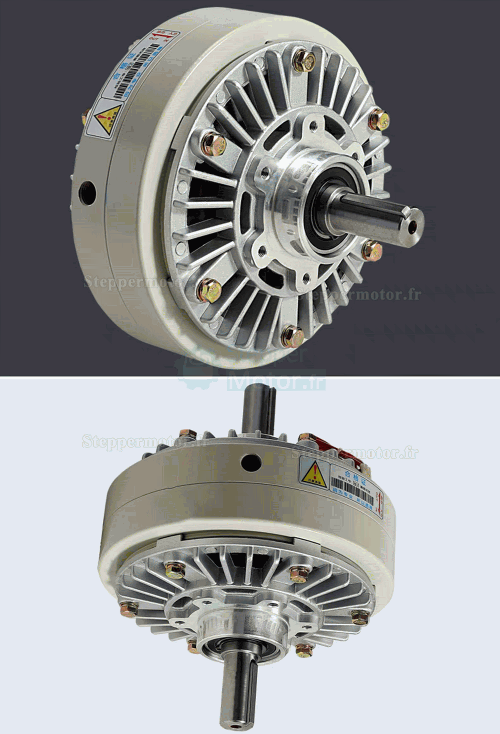 Embrayage &agrave; particules magn&eacute;tiques &agrave; double arbre s&eacute;rie FL-S-C, 6-50 Nm, 24 V CC