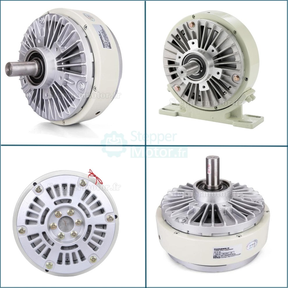 Kit de frein &agrave; particules magn&eacute;tiques &agrave; arbre unique s&eacute;rie FZ-D, 6 Nm-50 Nm, avec contr&ocirc;leur de tension TBS-200A