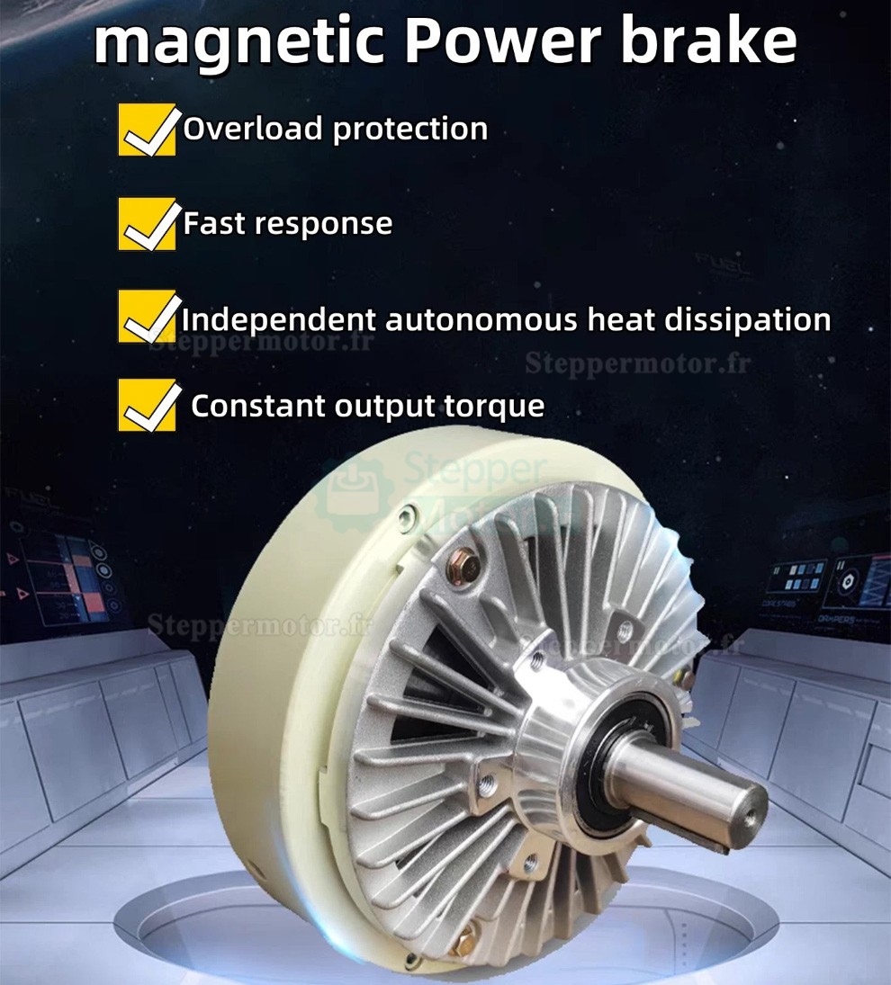 Frein à particules magnétiques CNC mono-arbre série FZ-D, 6-50 Nm 24 V CC IP54 Frein à particules magnétiques CNC mono-arbre série FZ-D, 6-50 Nm 24 V CC IP54
