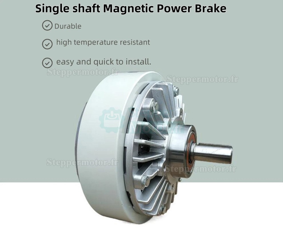 Kit de frein &agrave; particules magn&eacute;tiques &agrave; arbre unique s&eacute;rie FZ-D, 6 Nm-50 Nm, avec contr&ocirc;leur de tension TBS-200A