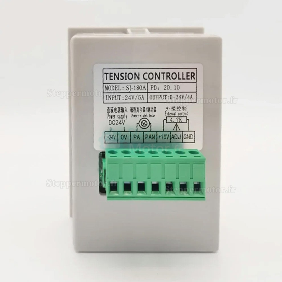 Kit de frein à particules magnétiques à arbre creux série FK-D avec contrôleur de tension manuel SJ-180A Kit de frein à particules magnétiques à arbre creux série FK-D avec contrôleur de tension manuel SJ-180A