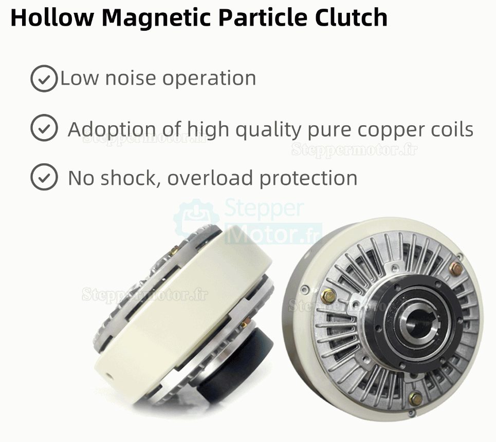 Embrayage à particules magnétiques à arbre creux série FZ-K-C, 6-50 Nm 24 V CC Embrayage à particules magnétiques à arbre creux série FZ-K-C, 6-50 Nm 24 V CC