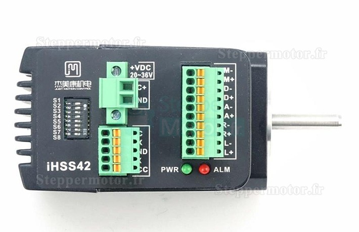 Moteur pas à pas en boucle fermée intégré Nema 17 JMC iHSS42-24-05 1,8degrés 0,48Nm 1,2A