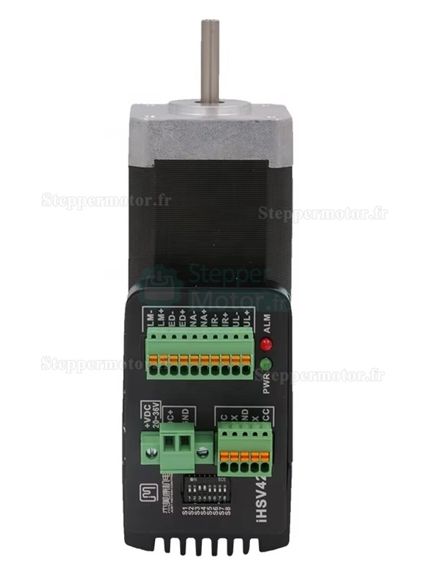 Servomoteur CA intégré Nema 17 JMC iHSV42-40-07-24 78W 24V 0,185N.m 52000tr/min 42 x 42 mm